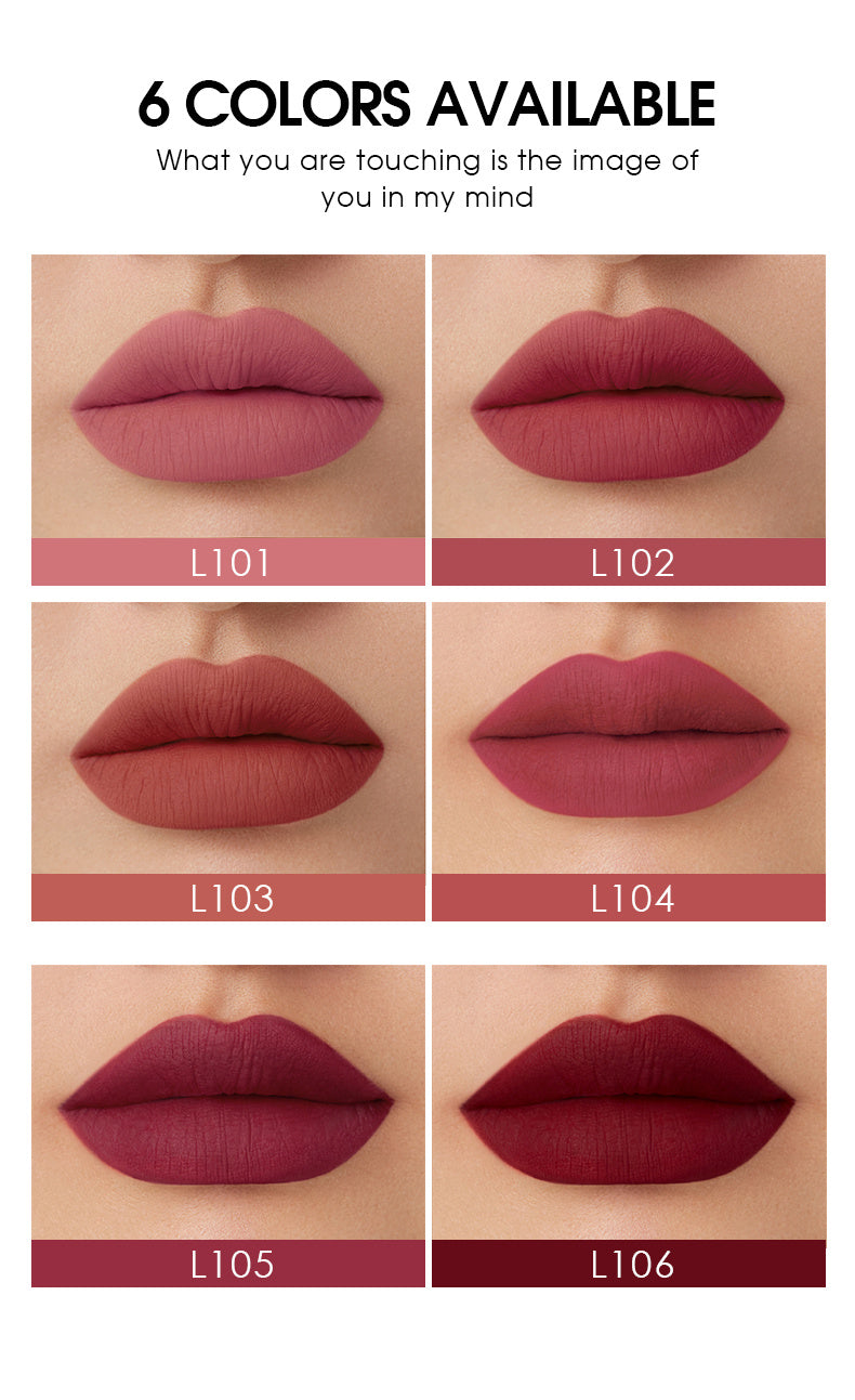 Set of 6 Matte Velvet Lip Glosses