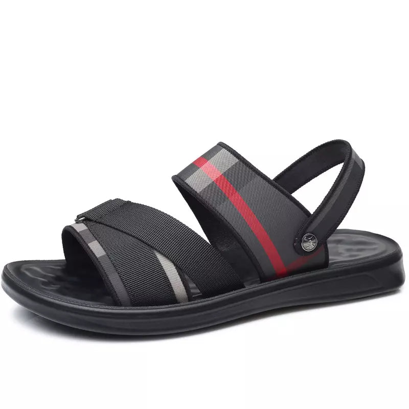 Men's Sandals and Slippers Fashion Trendy Oxford Cloth Beach Shoes