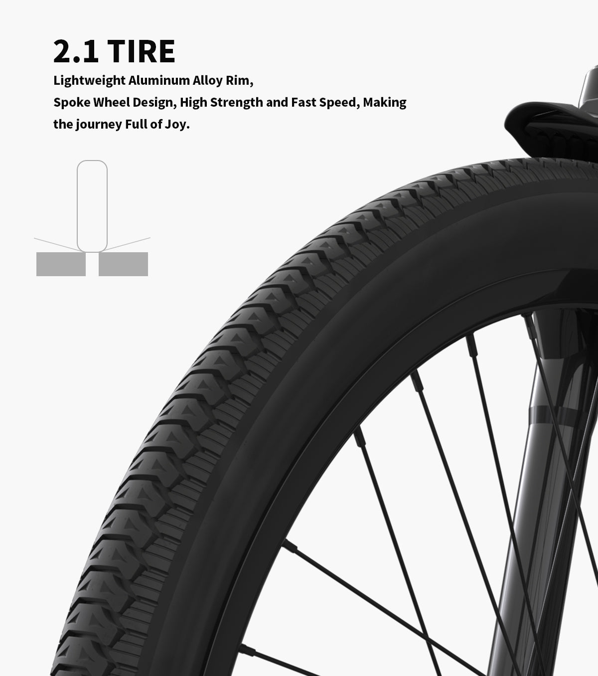US Spot Aostirmotor 350W Electric Bike Bicycle 26x2.1" Tire 36V/10Ah Li-Battery E-Bike White