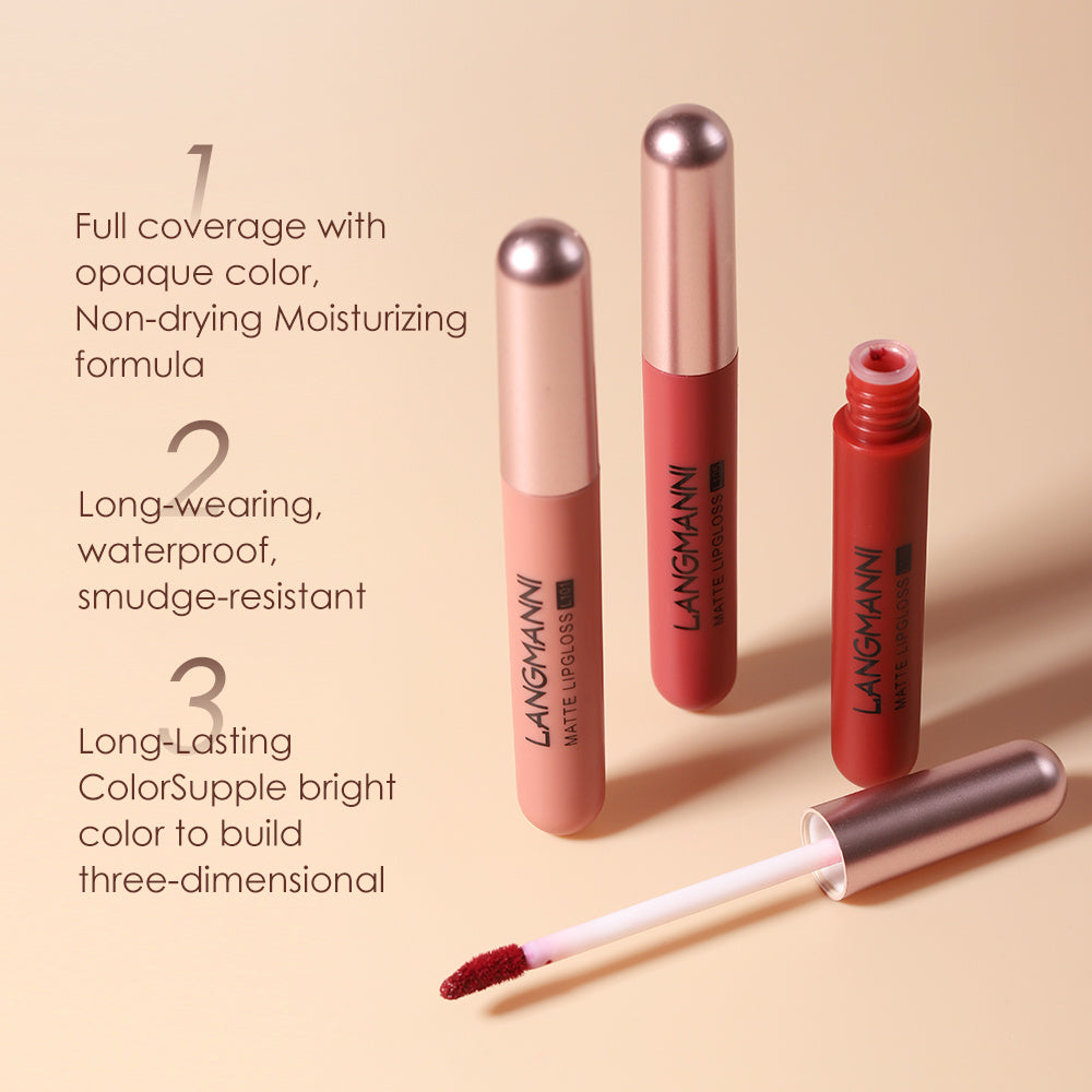 Set of 6 Matte Velvet Lip Glosses