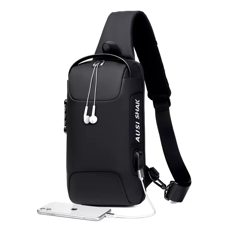 Biker Password Anti-theft Chest Bag Personalized Shoulder Sports Waist Bag