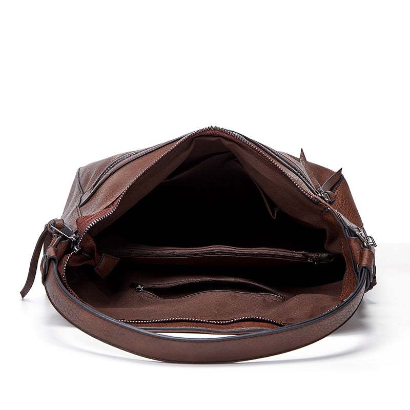 Large Capacity Soft Leather Tote Bag Shoulder Crossbody Bag
