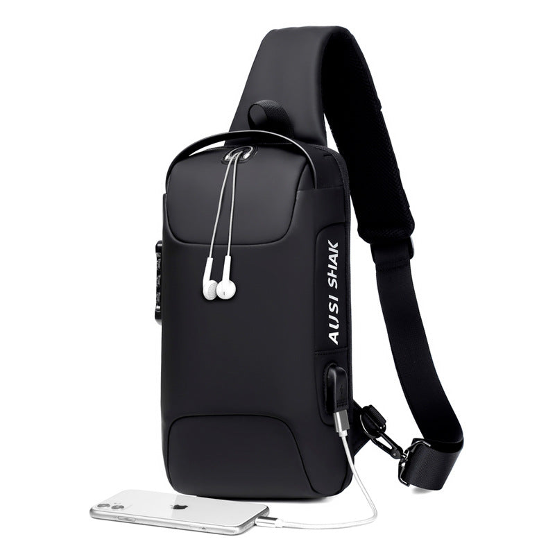 Biker Password Anti-theft Chest Bag Personalized Shoulder Sports Waist Bag