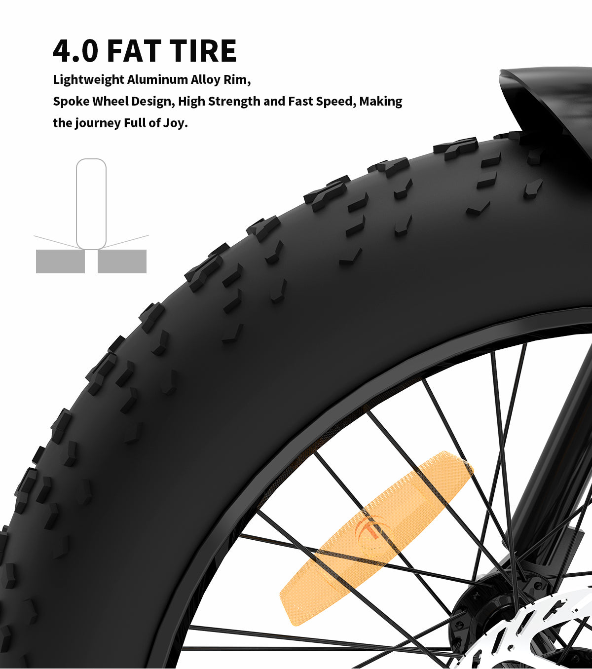 US Spot Aostirmotor 500W 36V/12.5Ah Electric Folding Bike 20*4" Fat Tire City E-bike