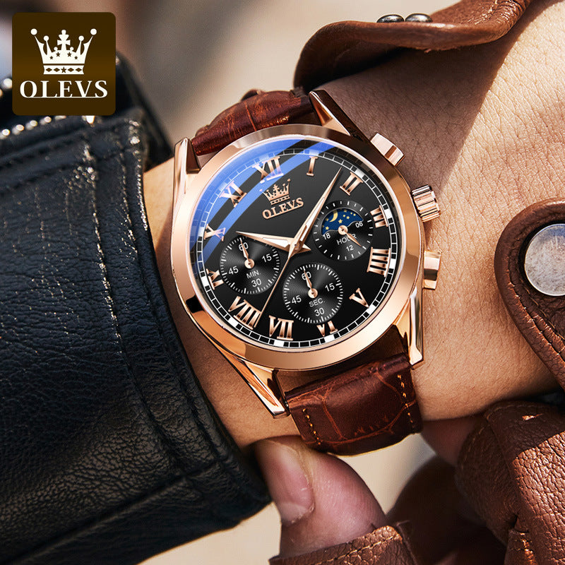 Fashion Quartz Watch Multifunctional Men's Watch Men's Watch