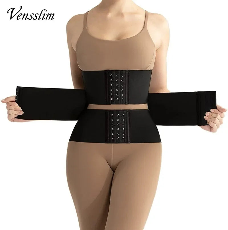 Vensslim XS-3XL Body Shaper Waist Trainer Belt Women Weight Loss Reduce Tummy Trimmer Corset Adjustable Workout Girdle Shapewear
