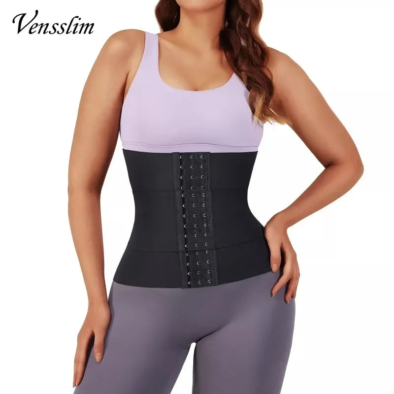 Vensslim XS-3XL Body Shaper Waist Trainer Belt Women Weight Loss Reduce Tummy Trimmer Corset Adjustable Workout Girdle Shapewear