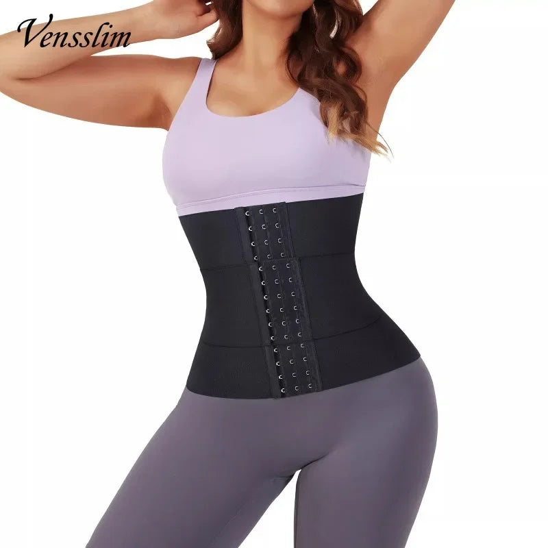 Vensslim XS-3XL Body Shaper Waist Trainer Belt Women Weight Loss Reduce Tummy Trimmer Corset Adjustable Workout Girdle Shapewear