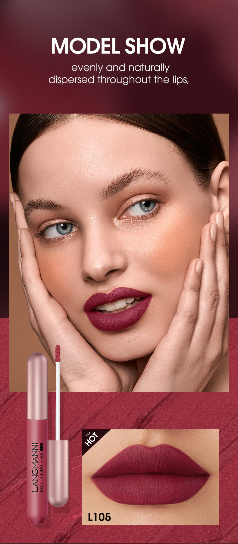 Set of 6 Matte Velvet Lip Glosses