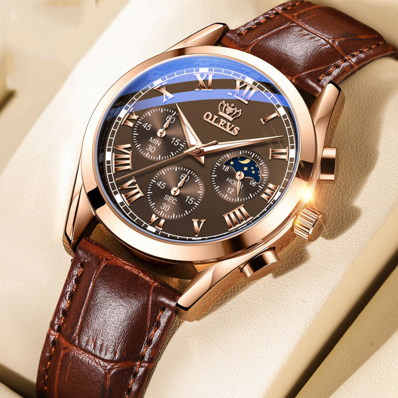 Fashion Quartz Watch Multifunctional Men's Watch Men's Watch