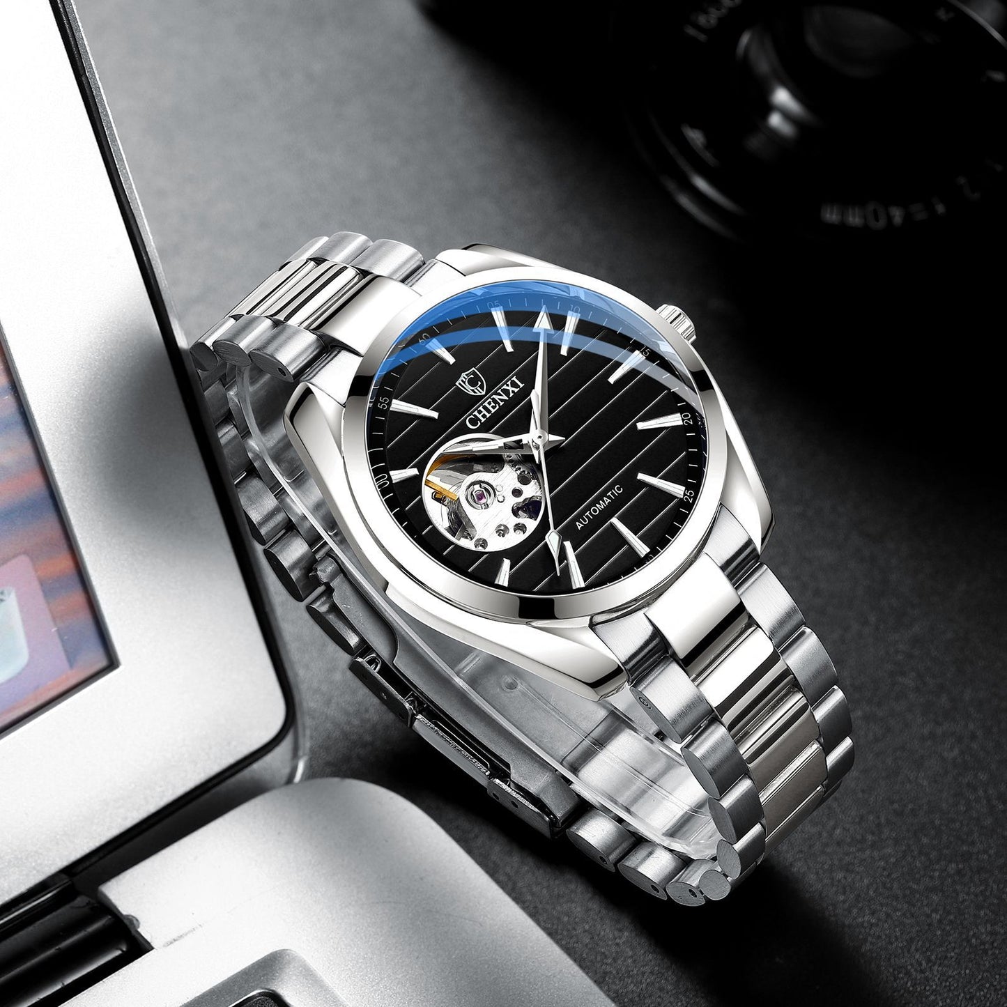 Waterproof Luminous Watch Men's Mechanical Automatic Hollow Mechanical Watch