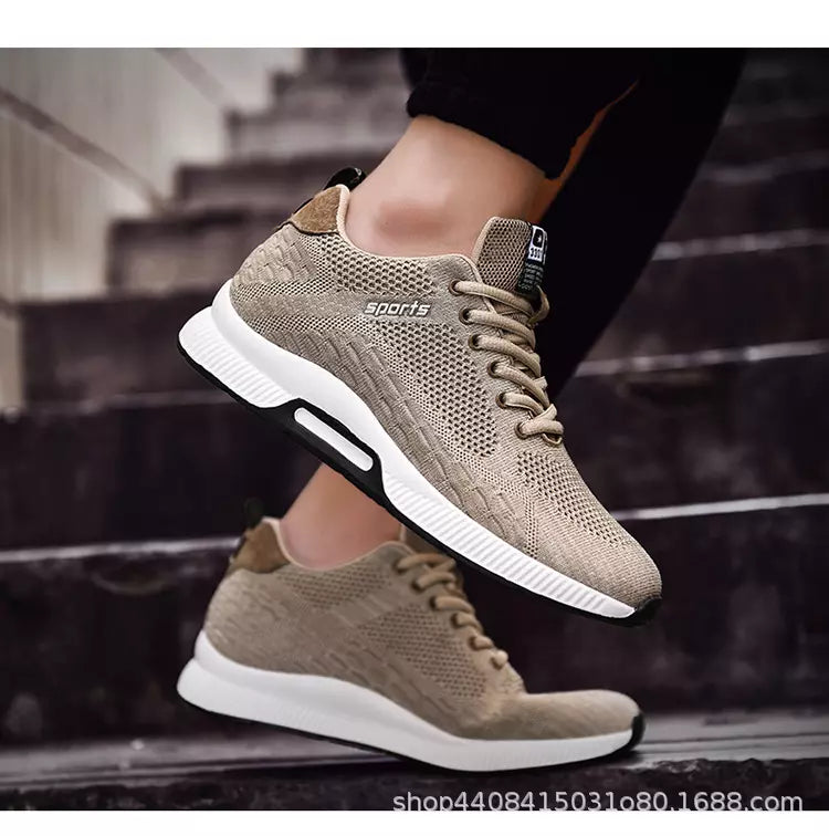 Flyknit Sneakers Mesh Shoes Wear-resistant Running Sports Casual Shoes