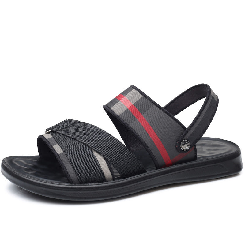 Men's Sandals and Slippers Fashion Trendy Oxford Cloth Beach Shoes