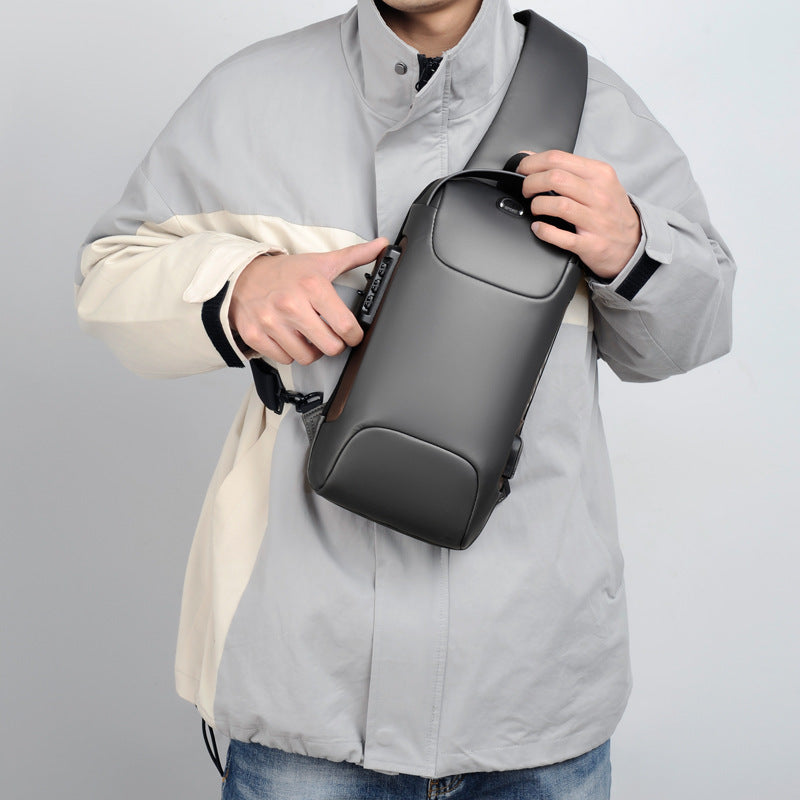 Biker Password Anti-theft Chest Bag Personalized Shoulder Sports Waist Bag