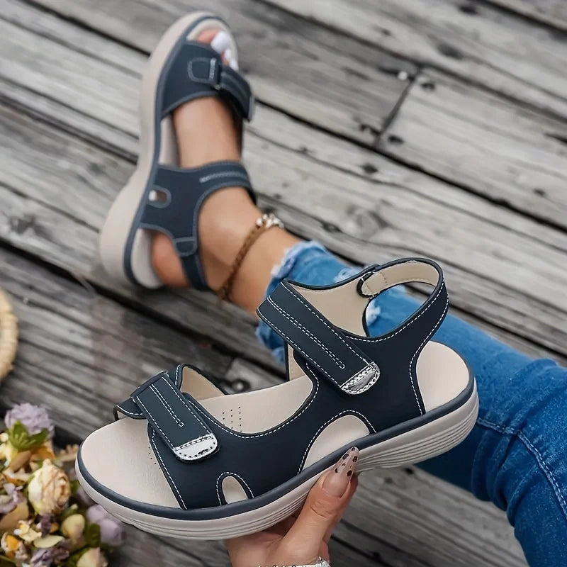 Summer Wedge Sandals for Women 2026 New Fashion Non Slip Beach Shoes Woman Lightweight Casual Platform Plus Size Sandals Women