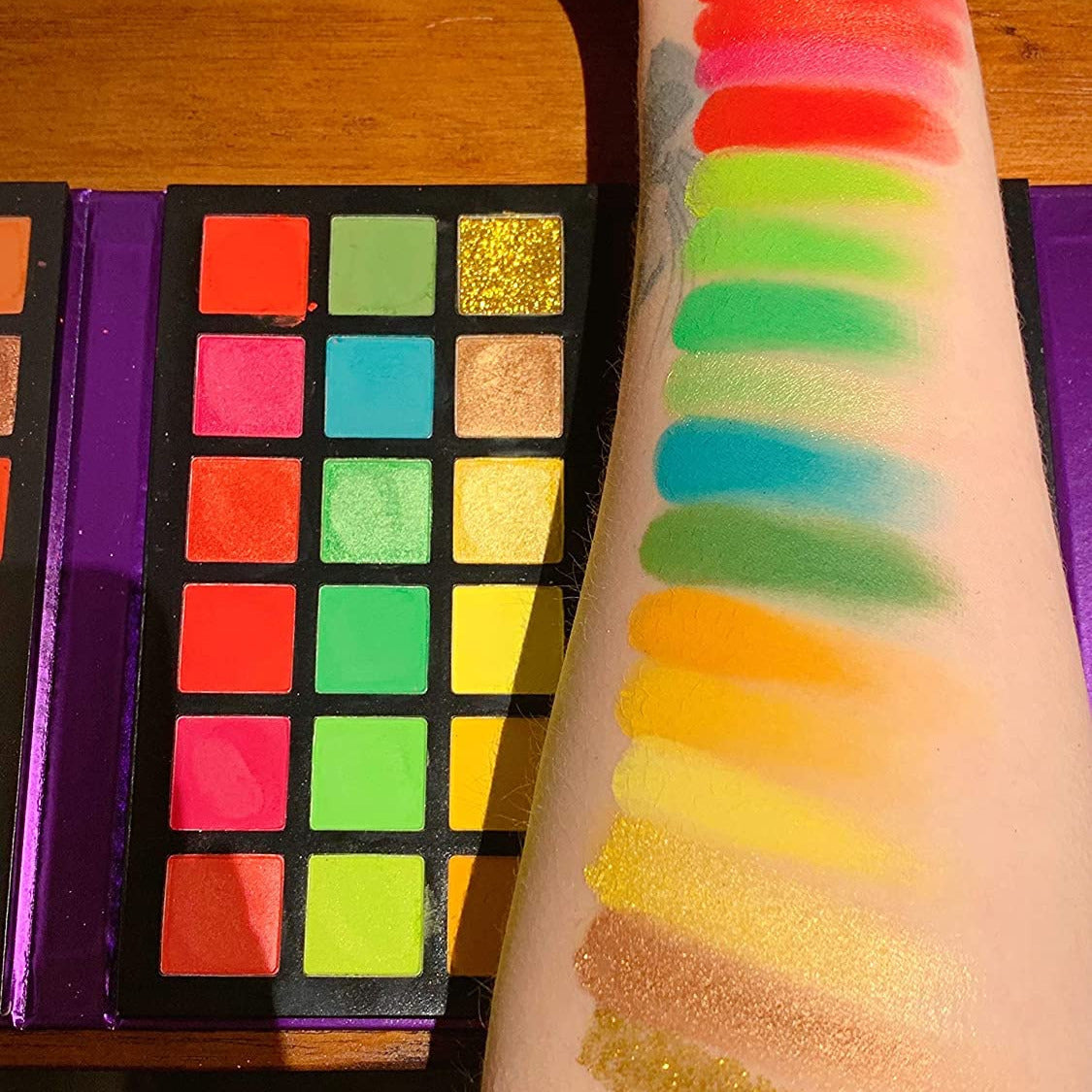 [Shimmer Eyeshadow Palette] 72 Color Eyeshadow Palette - Shimmer Matte Nude Natural All In One - Carnival/Mardi Gras/Masquerade Color Board