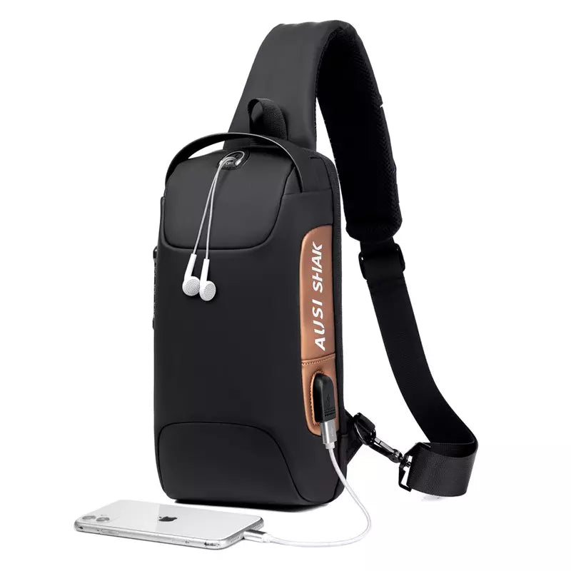 Biker Password Anti-theft Chest Bag Personalized Shoulder Sports Waist Bag
